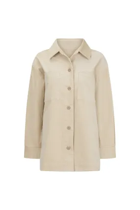 NIGHT HAZE CORD JACKET - CREAM