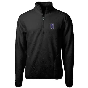 Northwestern Wildcats Men's Cutter &amp; Buck Cascade Eco Sherpa Fleece Quarter-Zip