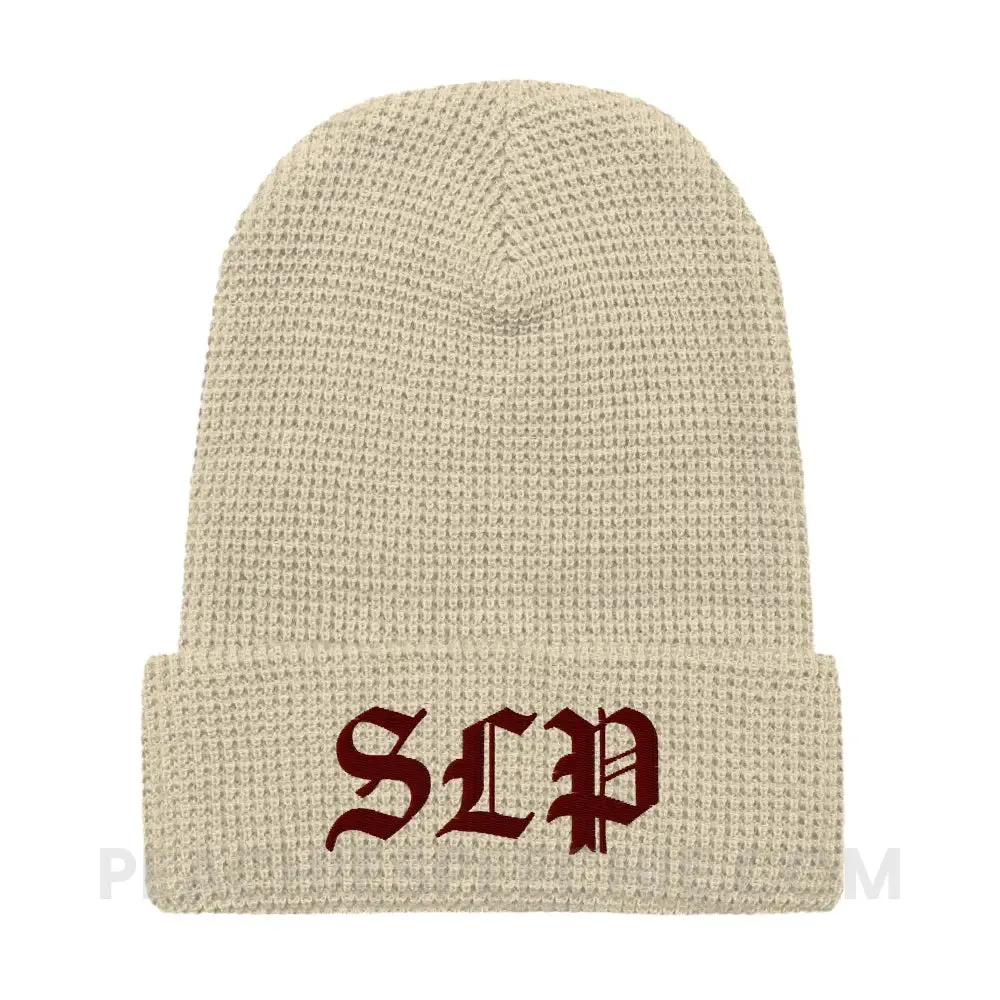 Old English SLP Waffle Beanie