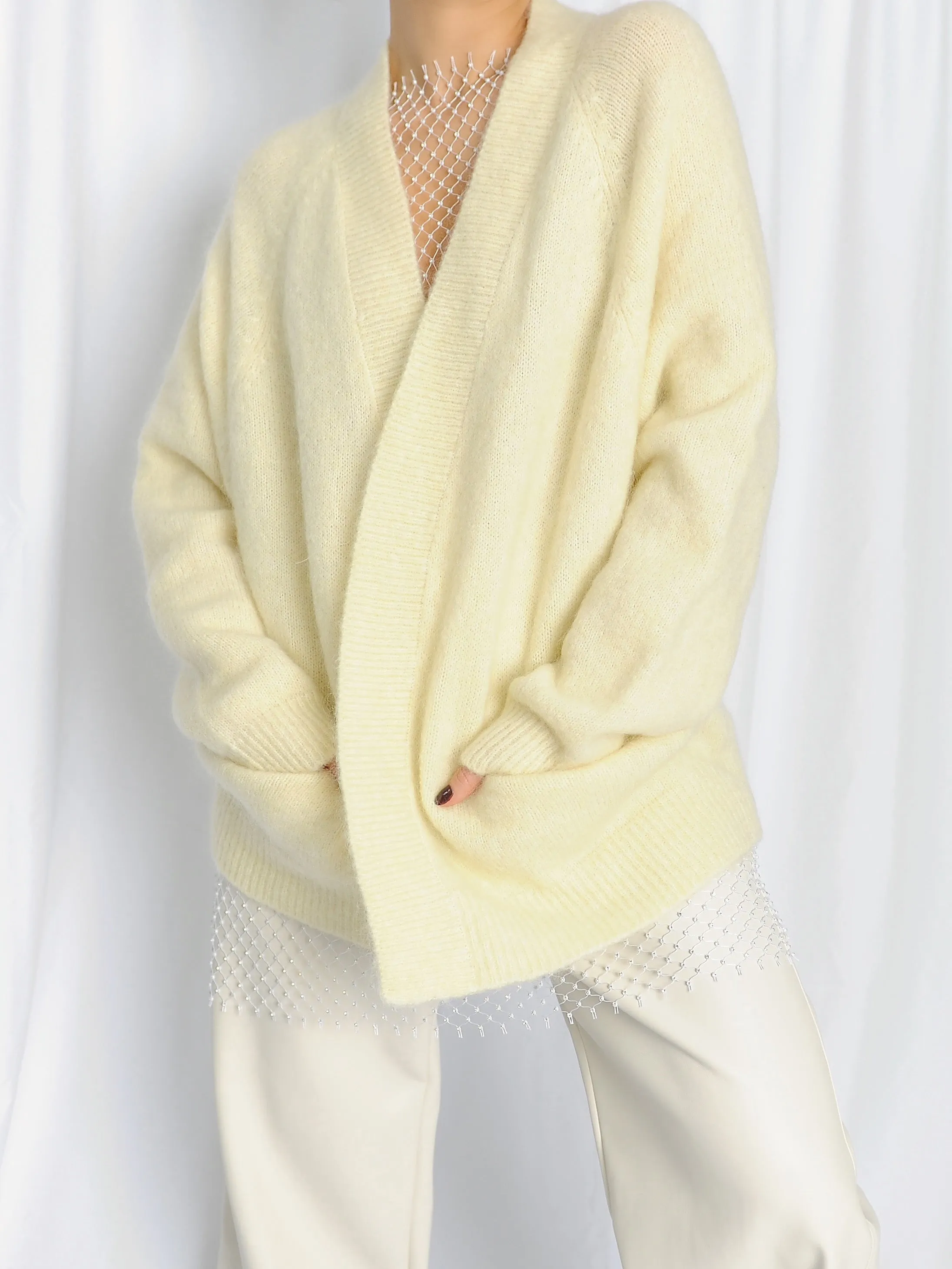 Pastel Yellow Cardigan