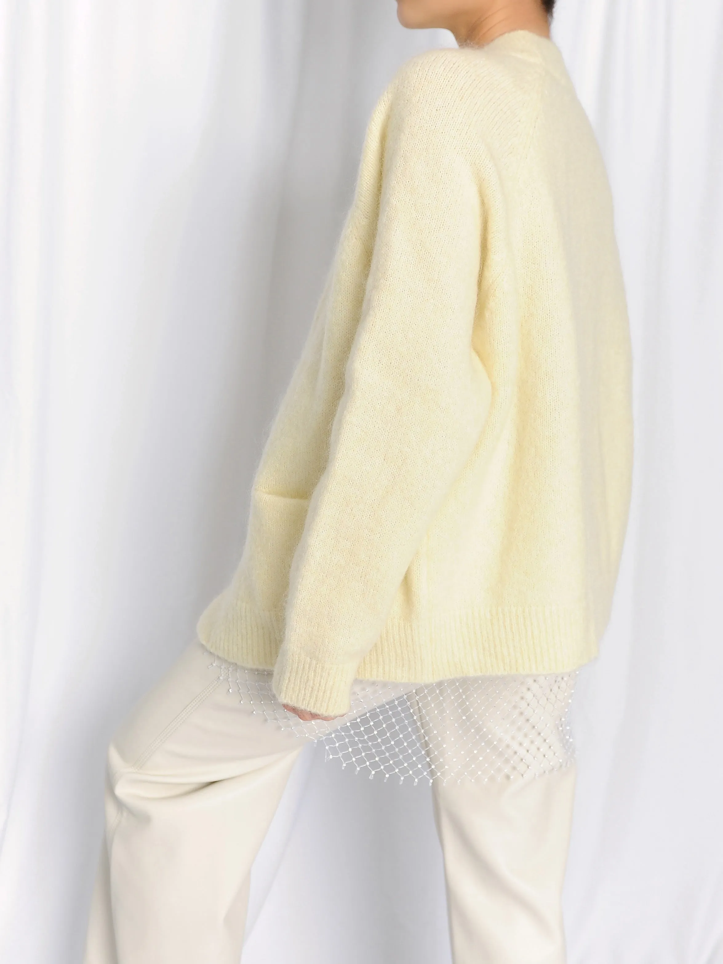 Pastel Yellow Cardigan