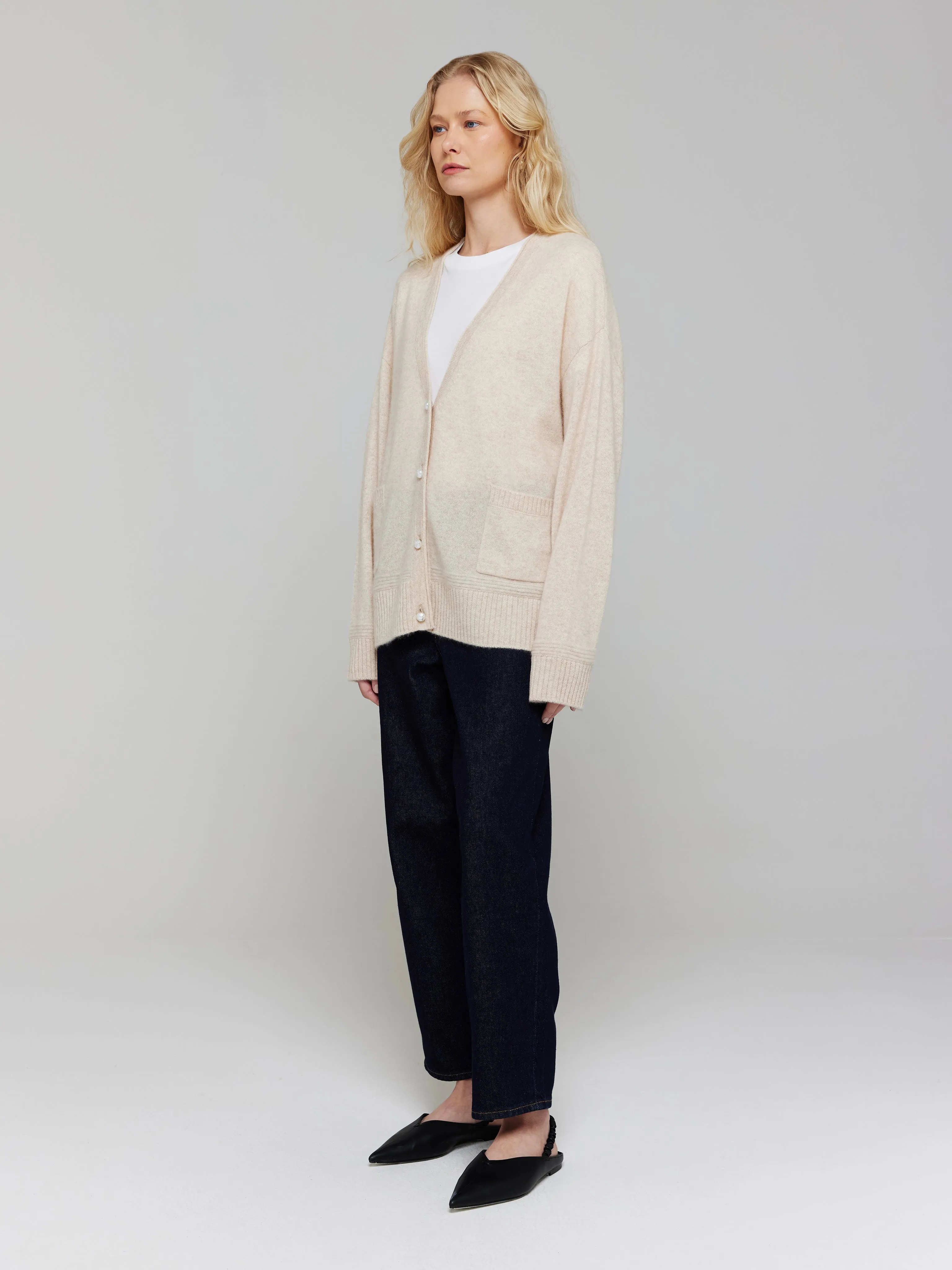 Penny V-Neck Cashmere Cardigan