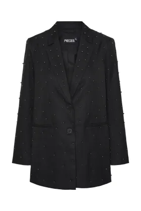 Pieces - Pcru Ls Embelish Blazer - 4606270 Black