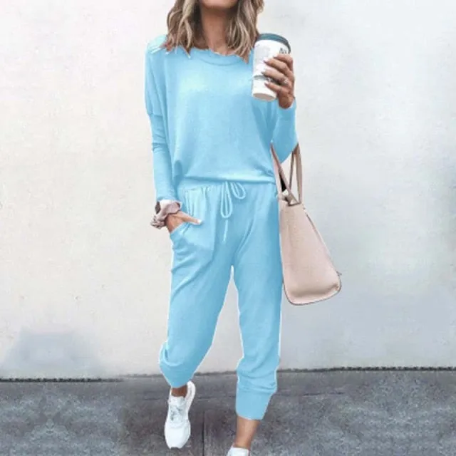 Plus Size 2 Piece Sets Ladies Tracksuit