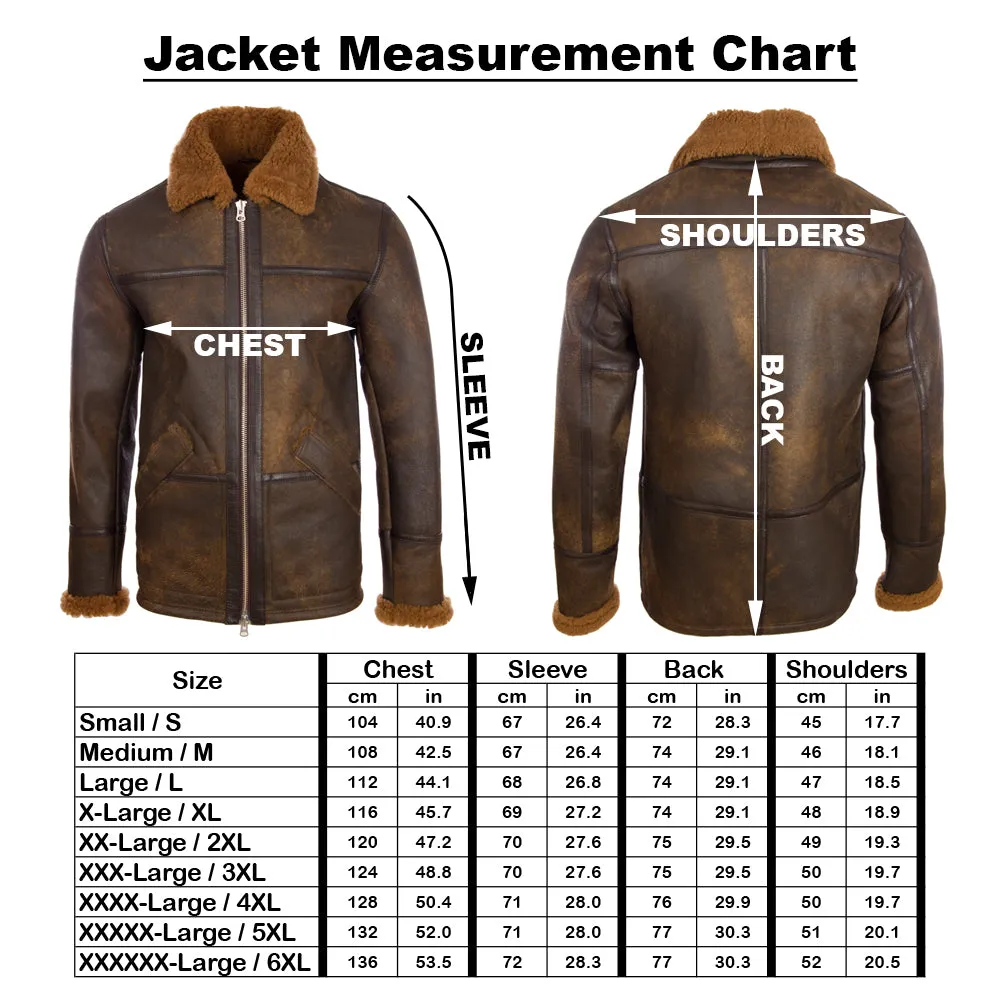 PP74 Men's Shearling Jacket - Antique