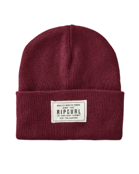 Premium Surf Tall Beanie in Dark Red