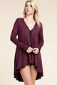 PRETTY IN PLUM CARDIGAN