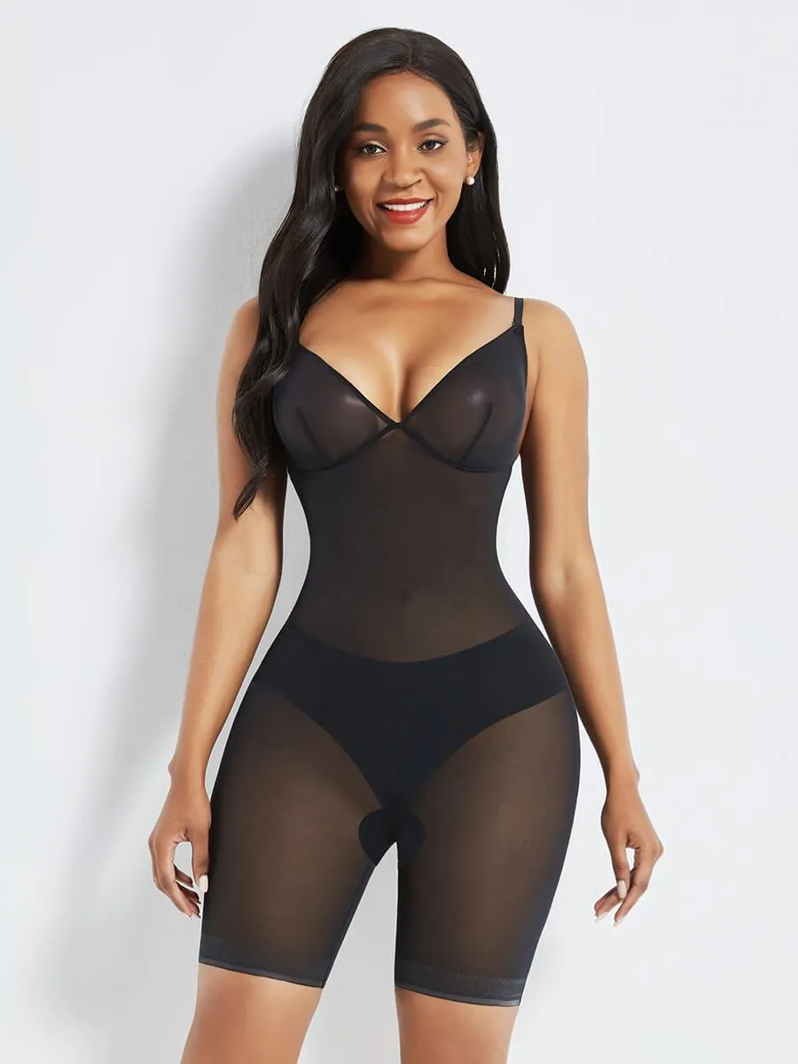 "Second Skin" Ultra Seamless Power Mesh Bodysuit Shaper