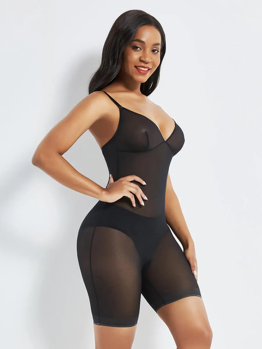 "Second Skin" Ultra Seamless Power Mesh Bodysuit Shaper