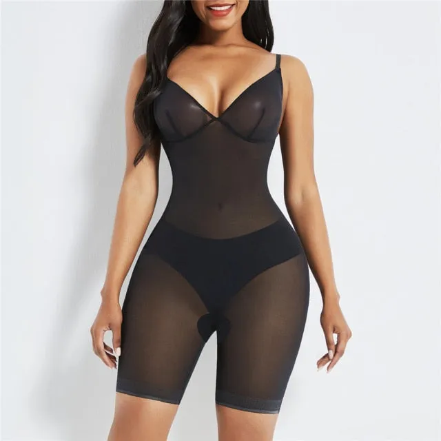 "Second Skin" Ultra Seamless Power Mesh Bodysuit Shaper