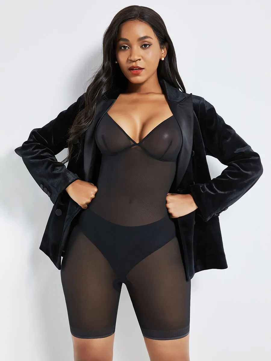 "Second Skin" Ultra Seamless Power Mesh Bodysuit Shaper