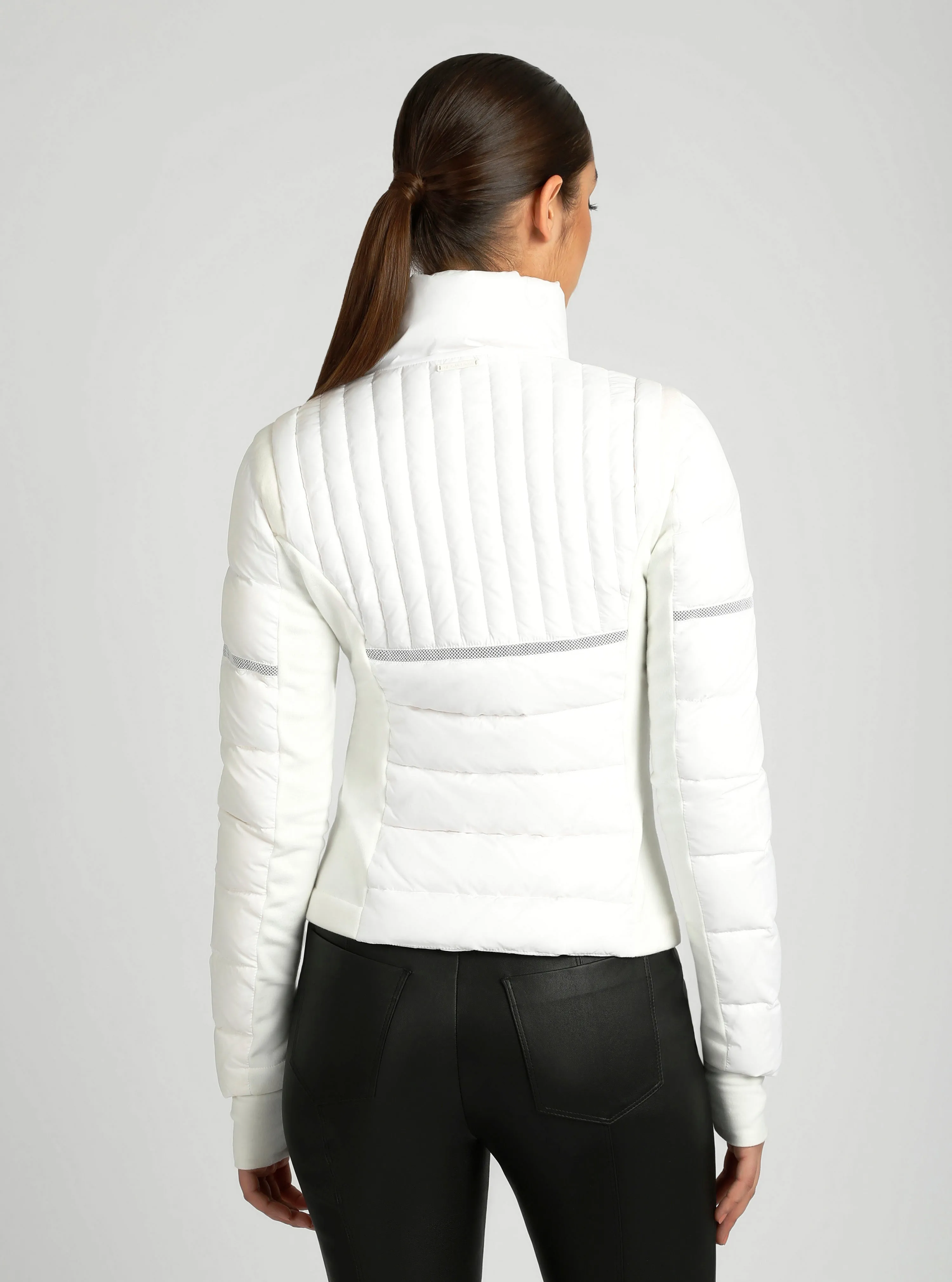 Reflective Inset Down Filled Feather Weight Jacket