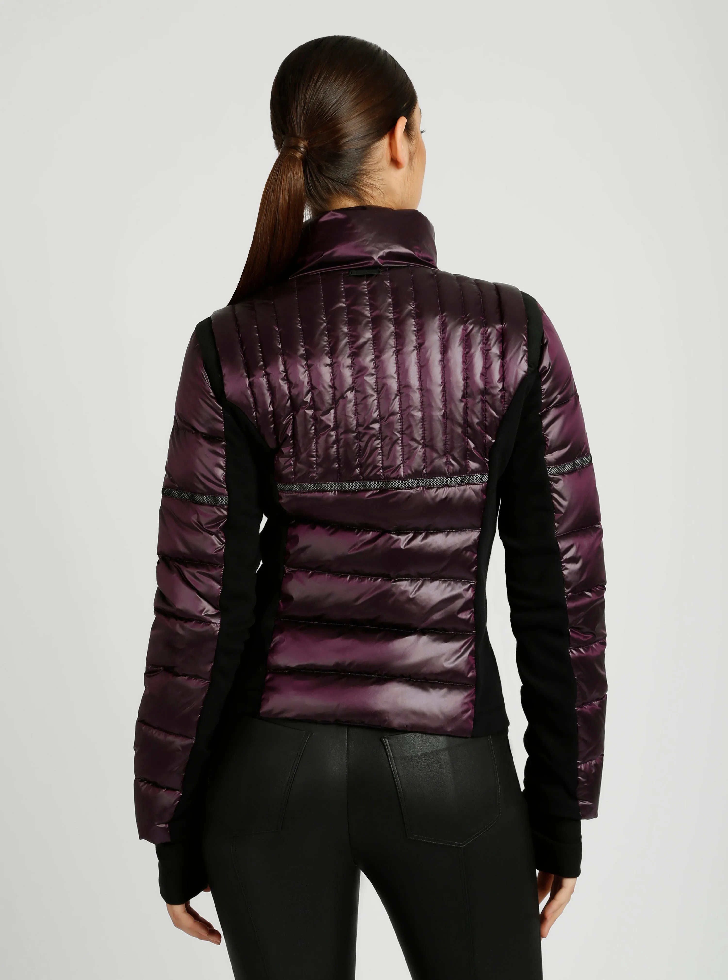 Reflective Inset Down Filled Feather Weight Jacket