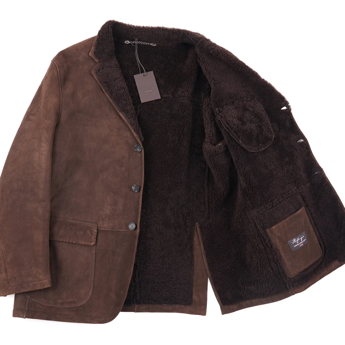 Rifugio Shearling Leather Outerwear Blazer