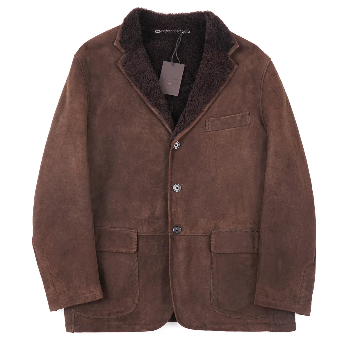 Rifugio Shearling Leather Outerwear Blazer