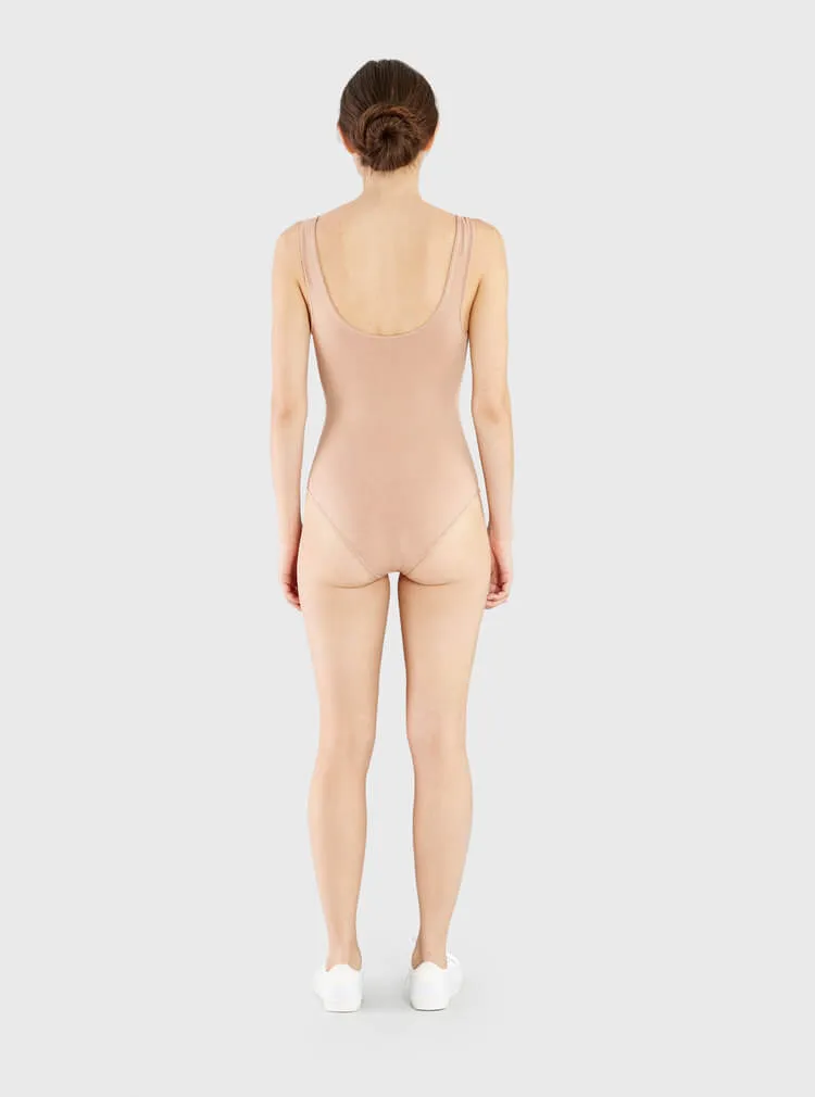 Ruched Bodysuit Nude by Miakoda