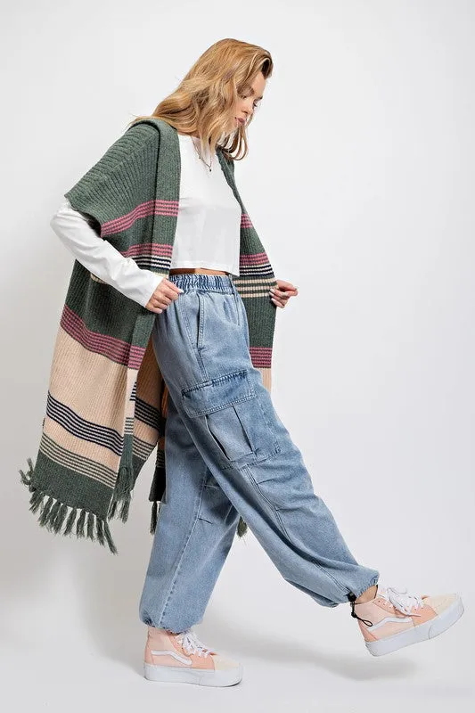 SALLY MULTICOLOR KNITTED SWEATER KIMONO