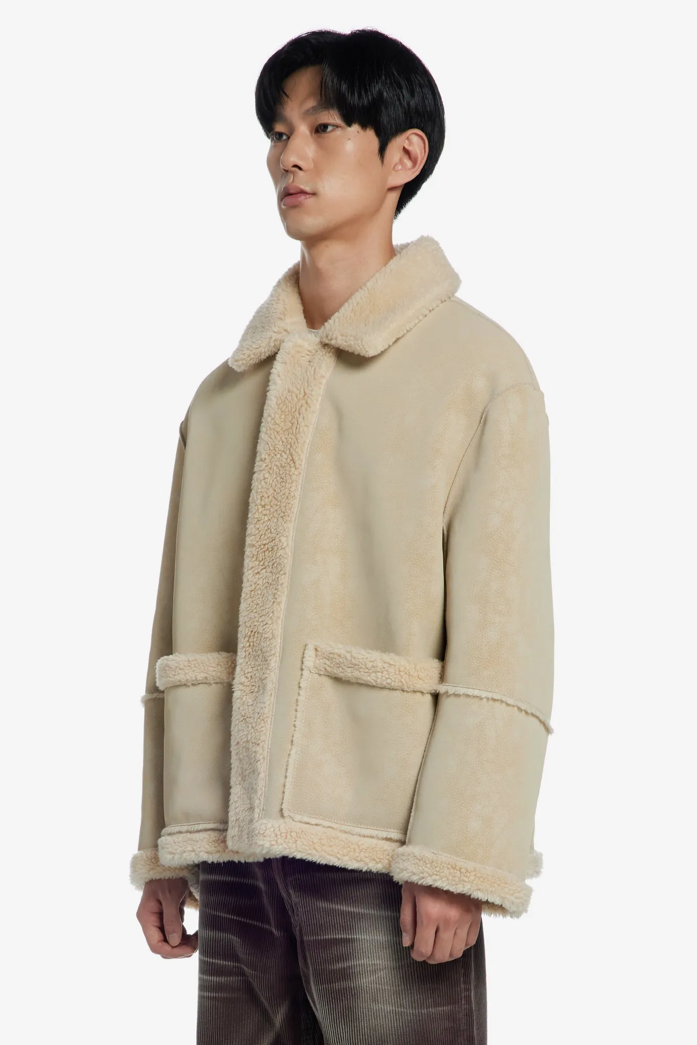 SHEARLING POCKET JACKET