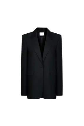 Stanton Straight Notch Lapel Polycotton Blazer