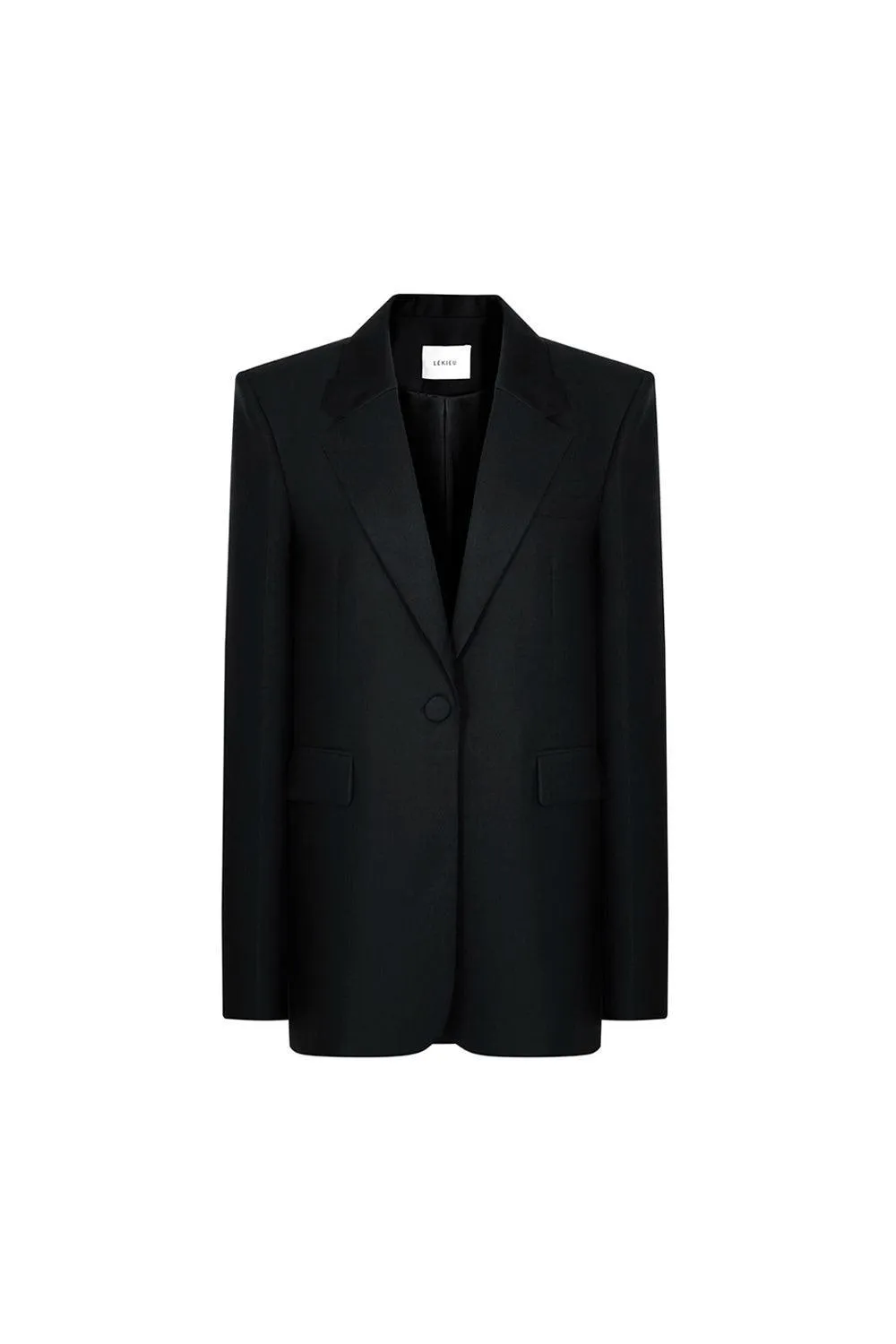 Stanton Straight Notch Lapel Polycotton Blazer