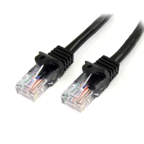 Startech.Com 3M Black Cat5e / Cat 5 Snagless Patch Cable - Patch Cable - 3 M - Black