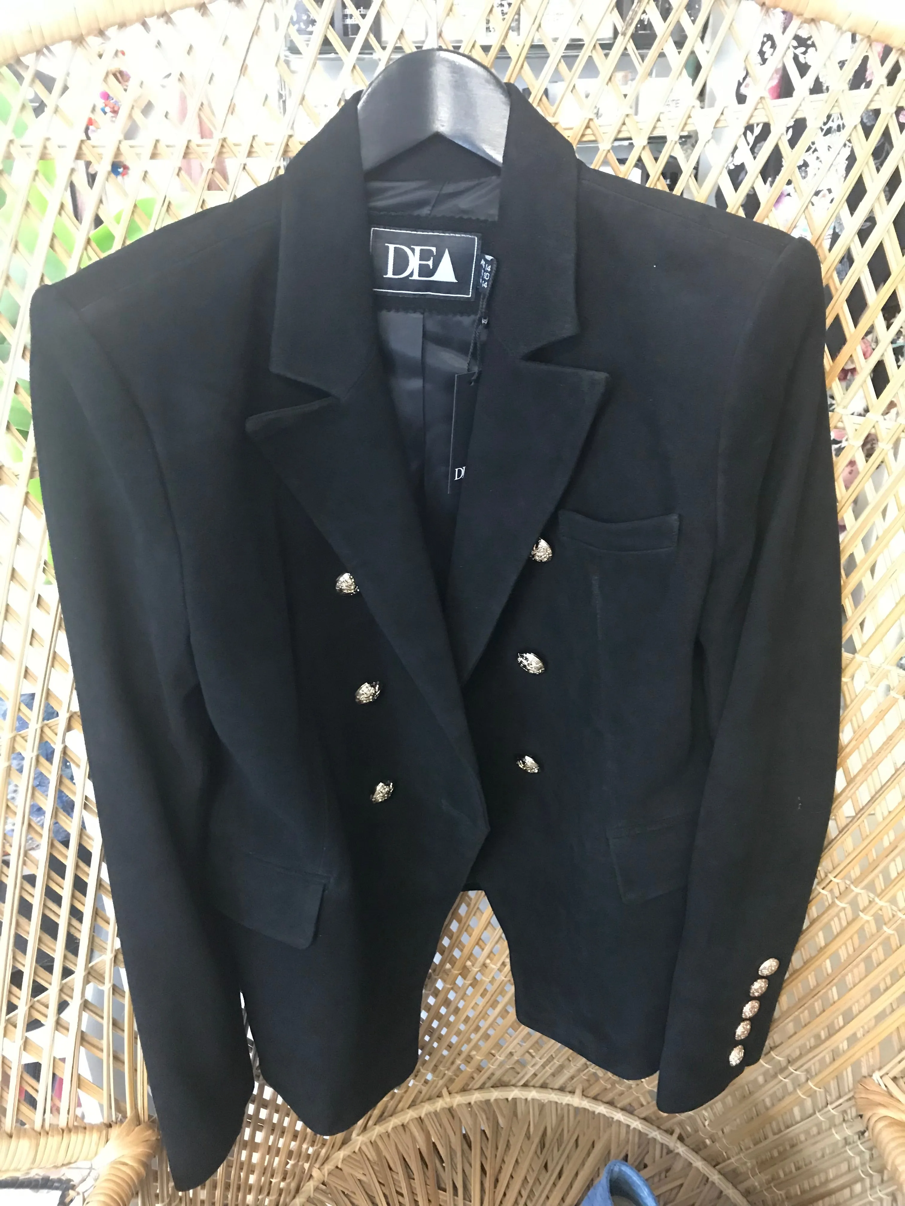 TEXAS JOHNNY BELLA JACKET  BLACK SUEDE