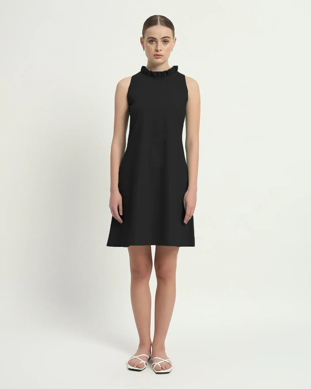 The Angelica Noir Cotton Dress