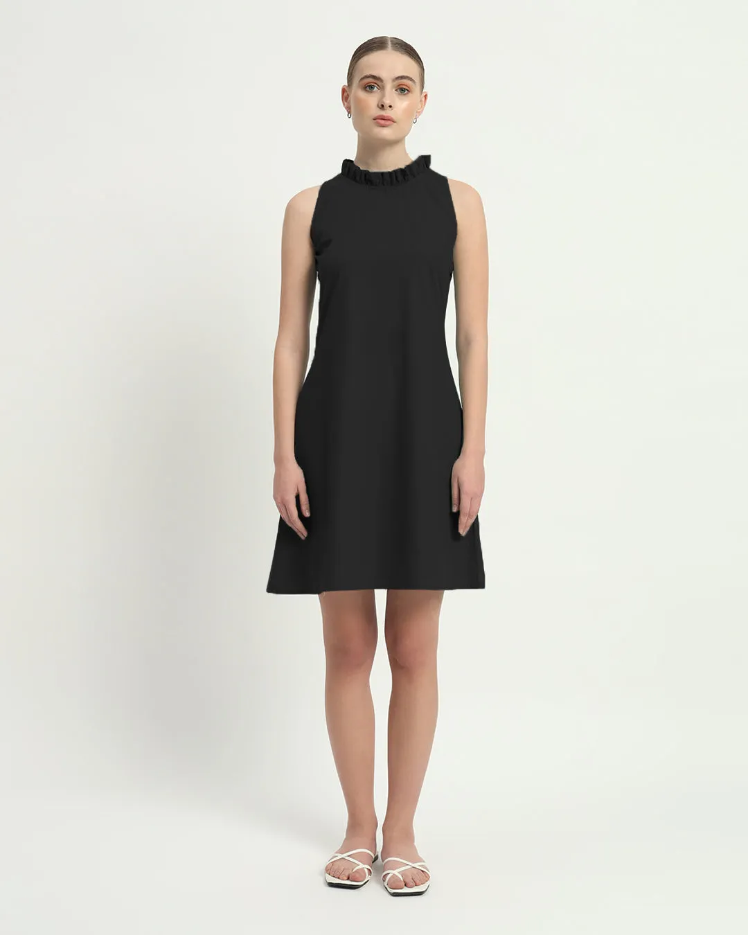 The Angelica Noir Cotton Dress