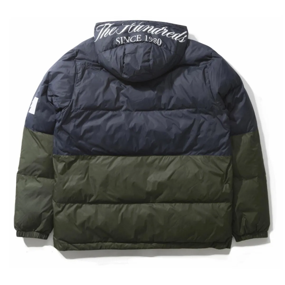 The Hundreds Wrightwood Puffer Jacket (Navy Olive)