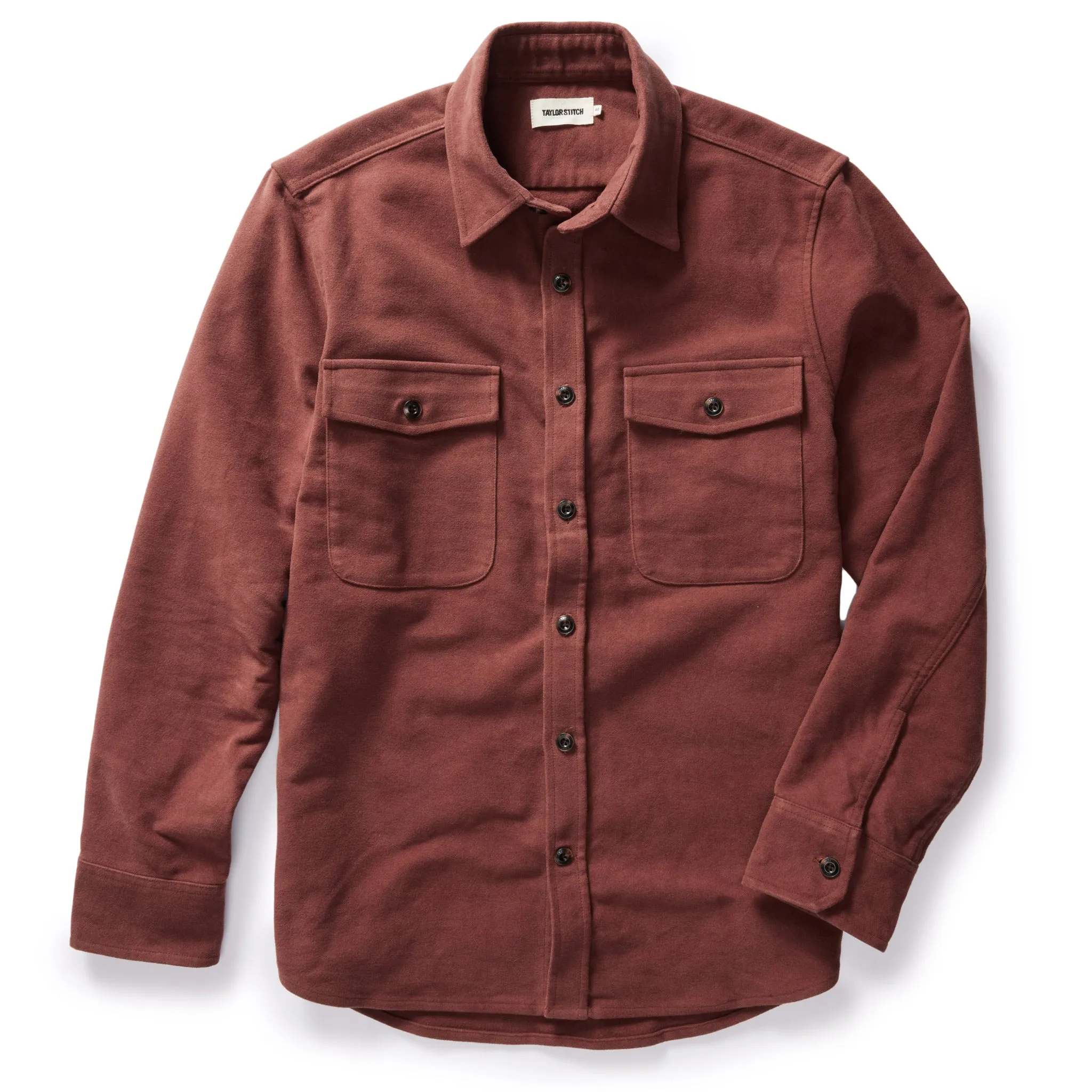 The Maritime Shirt Jacket | Black Cherry Moleskin