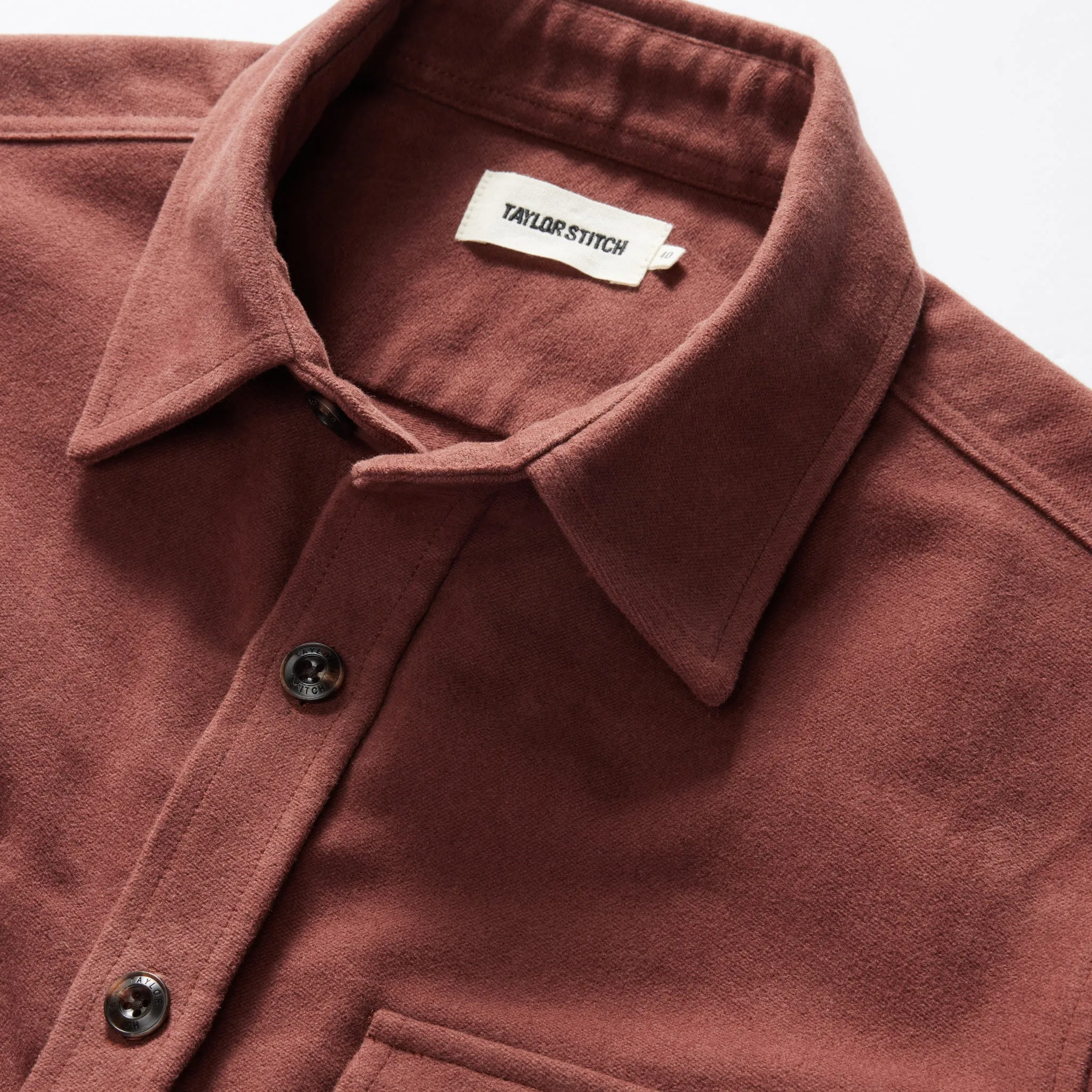 The Maritime Shirt Jacket | Black Cherry Moleskin