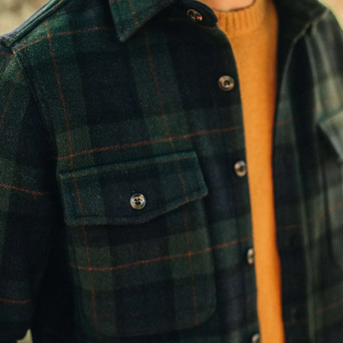 The Maritime Shirt Jacket | Saltwater Plaid