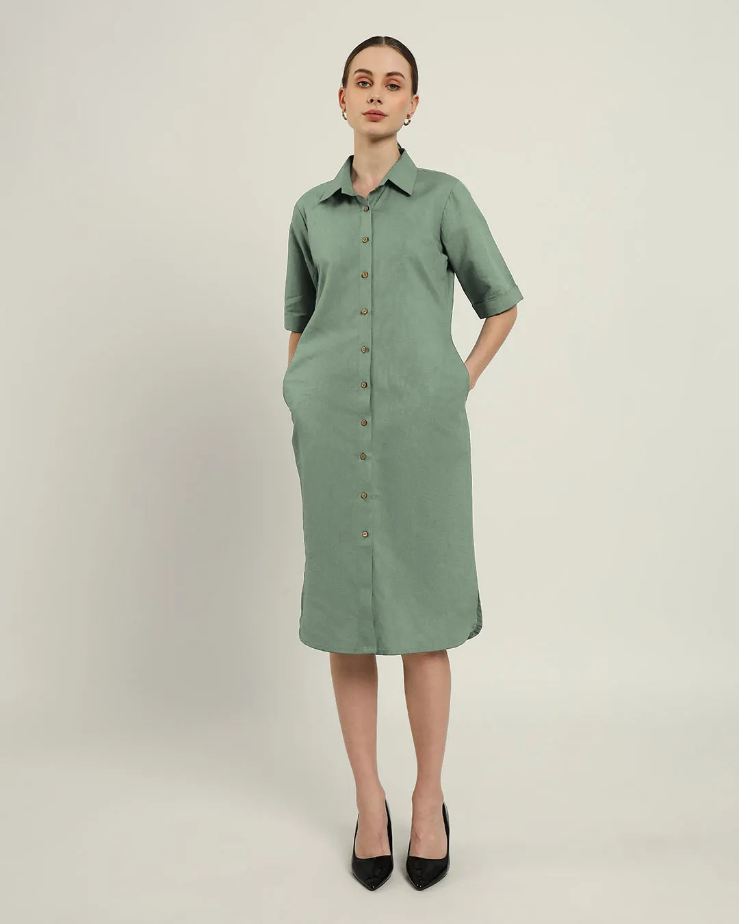 The Tampa Mint Cotton Dress