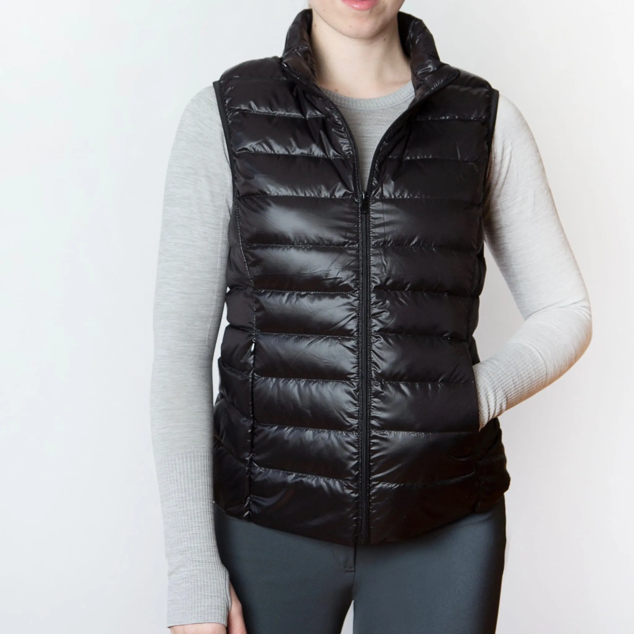 TKEQ- EZ Packable Down Vest (Classic Black)