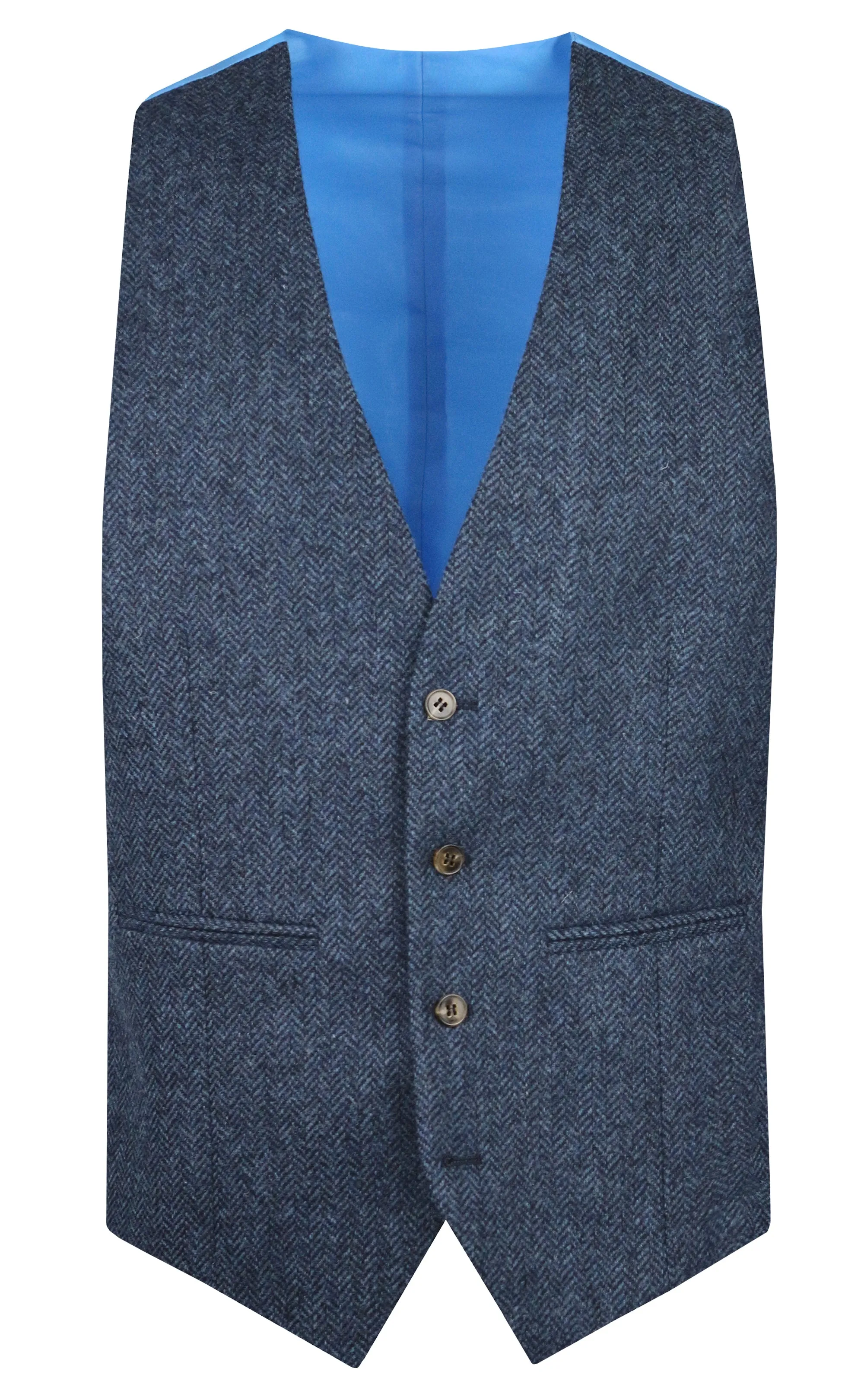 Torre Blue Herringbone Waistcoat Colt 320