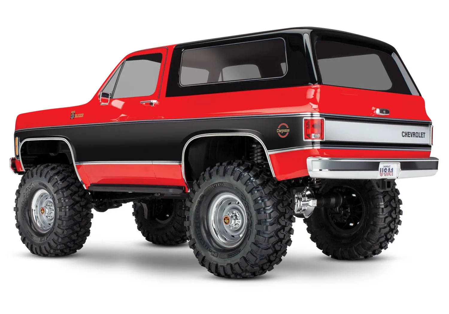 TRX-4 1979 K-5 Blazer 1/10 Scale Trail Crawler Clipless Orangeless body Red