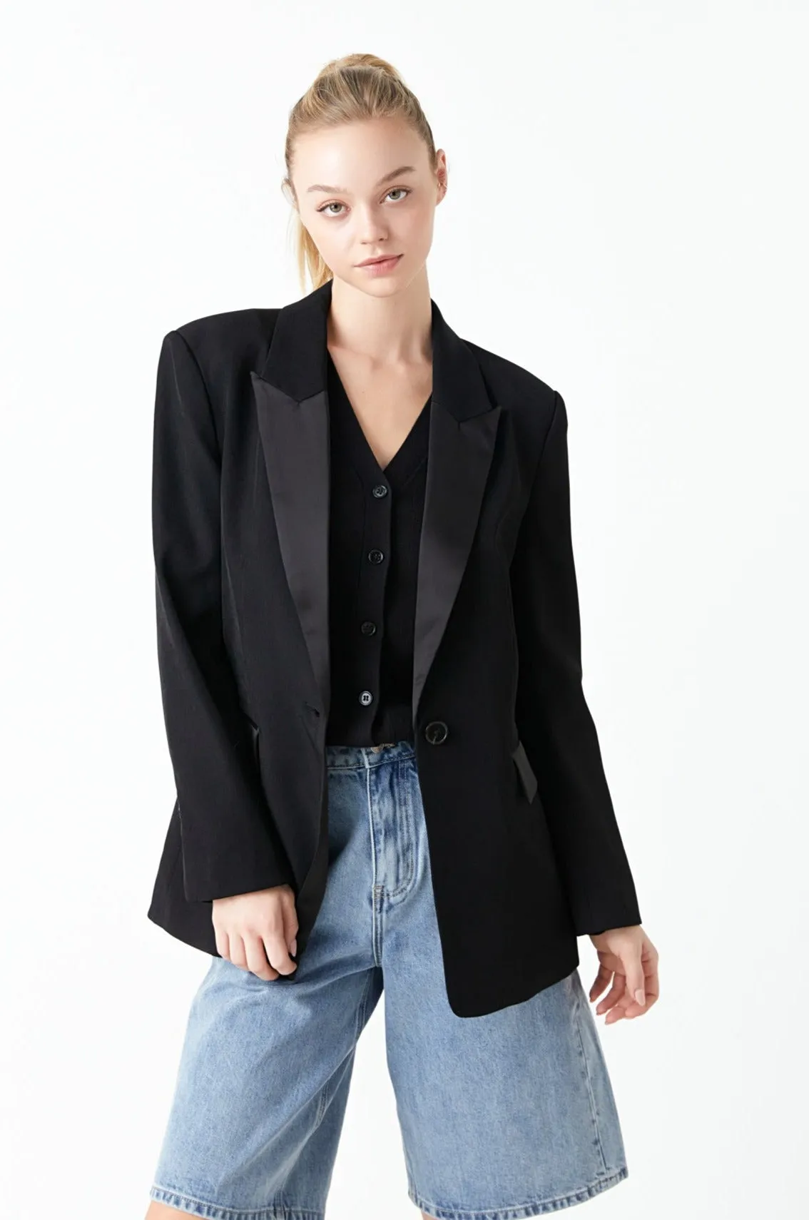 Tuxedo Oversized Jacket