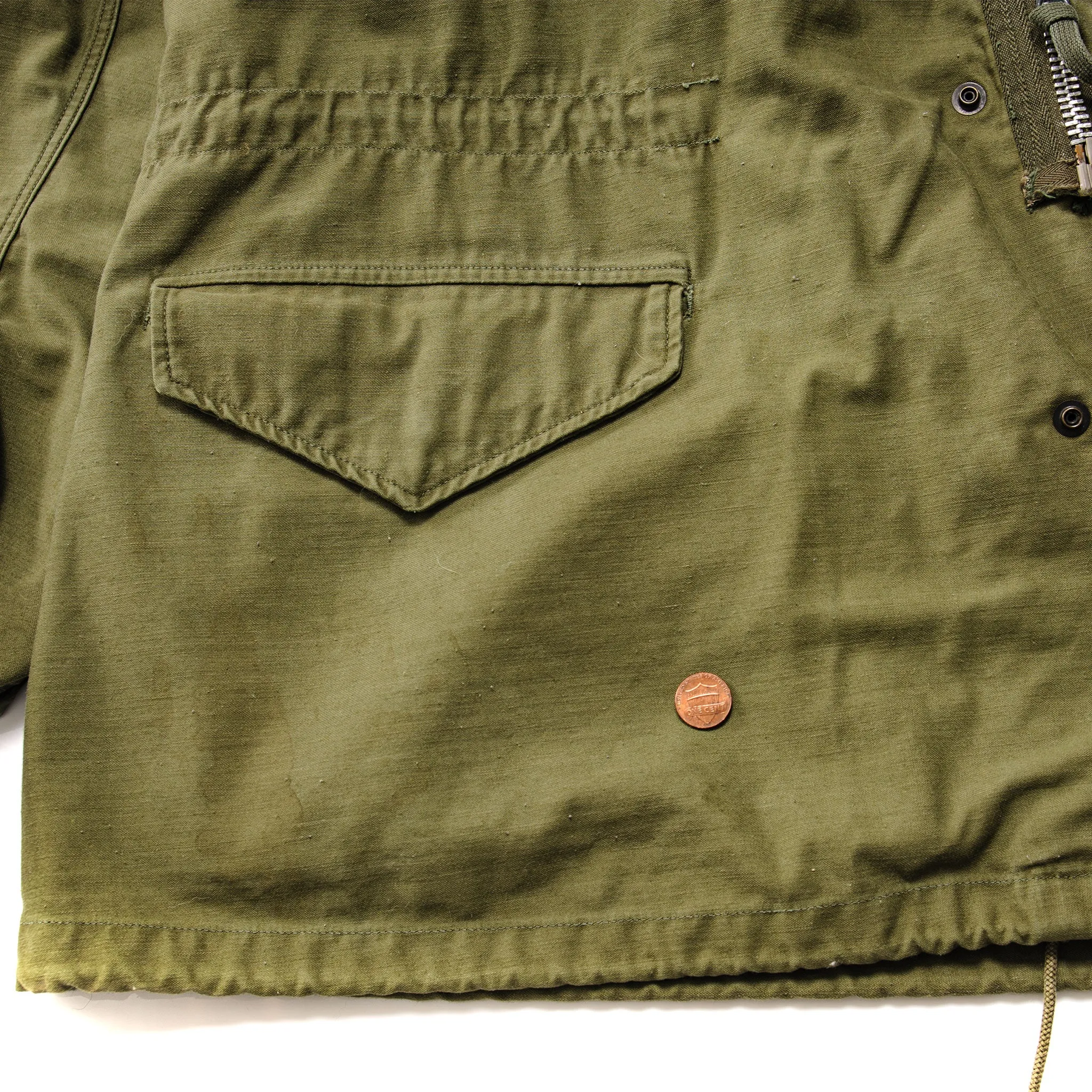 US ARMY M-1965 M65 FIELD JACKET 1969 VIETNAM WAR SIZE LARGE LONG