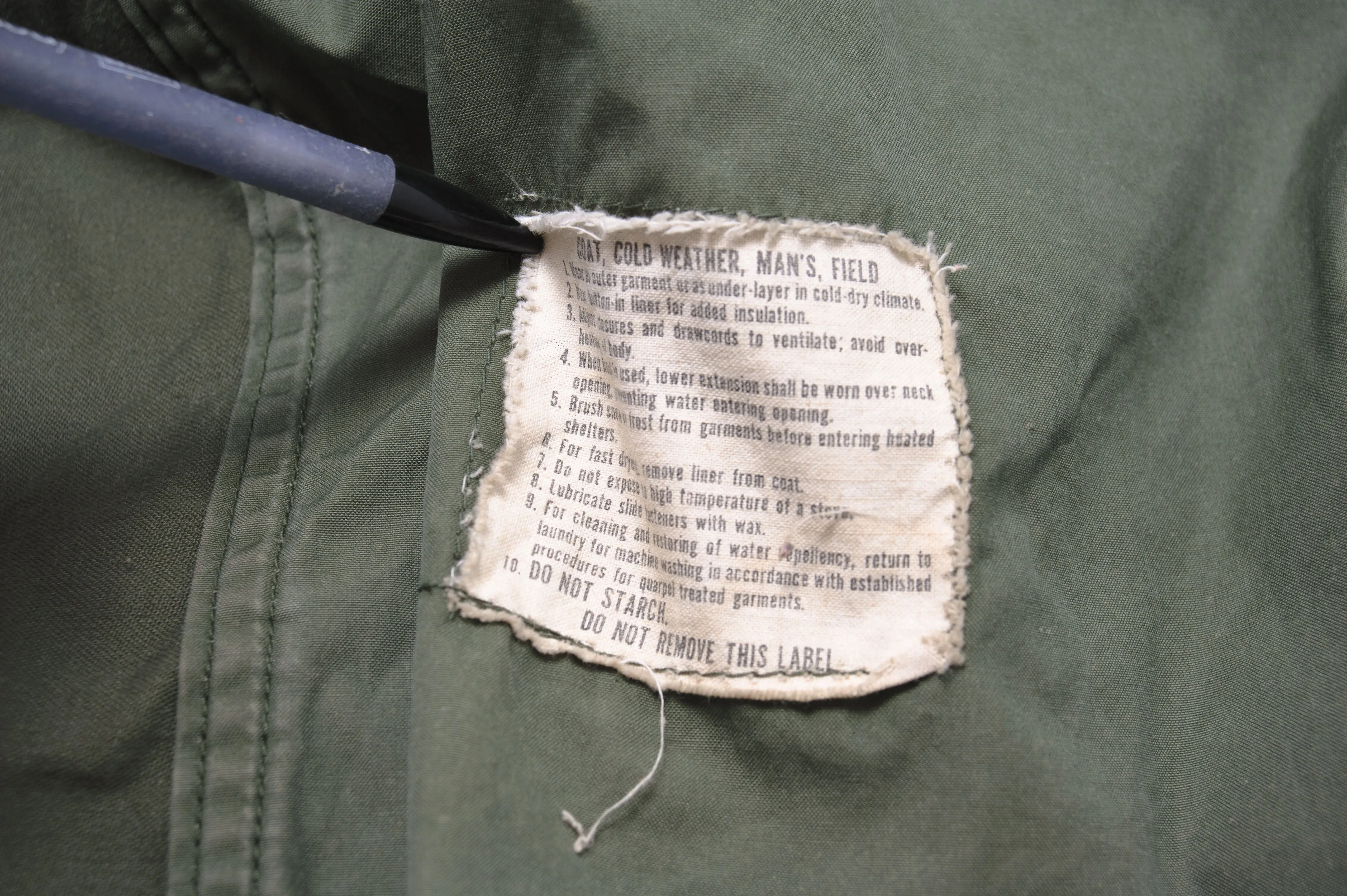 US ARMY M65 M-65 FIELD JACKET 1971 VIETNAM WAR SIZE MEDIUM REGULAR