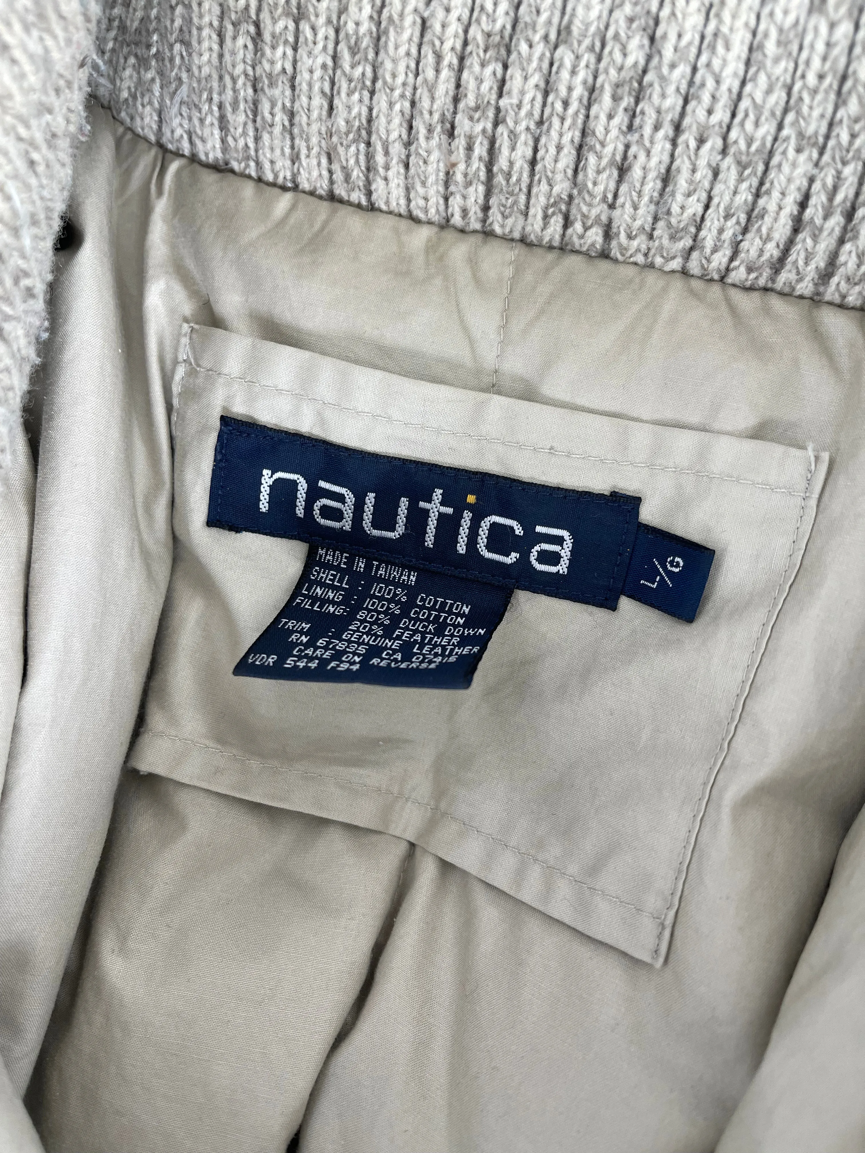 Vintage Nautica Puffer Jacket L