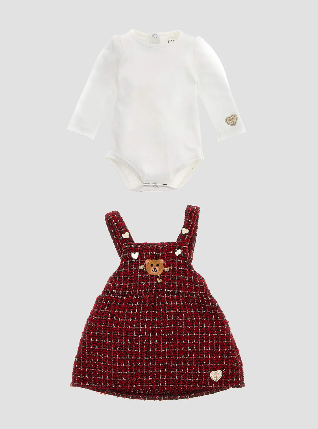 White Red 2 Piece Set (3-18M)