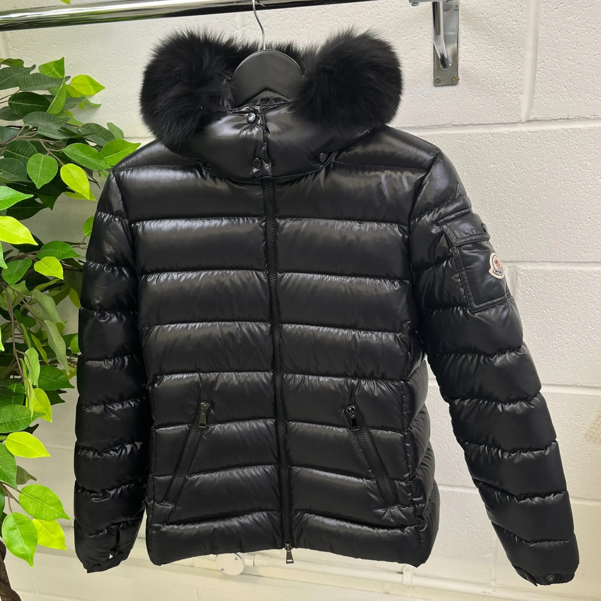 Women's Badyfur Down Jacket Black Size 3 / UK 14