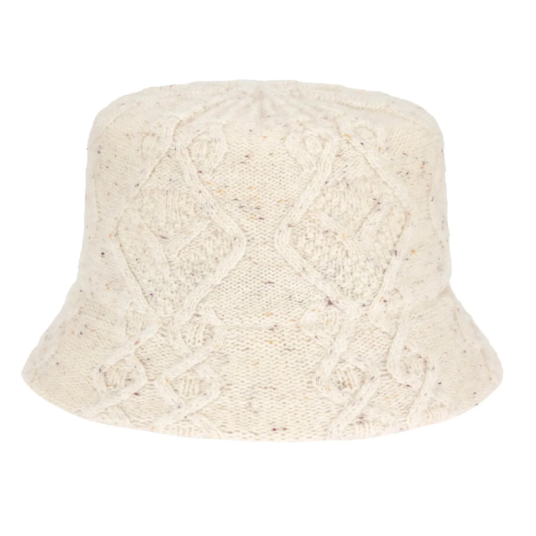 Wool Cable Knit Bucket Cream