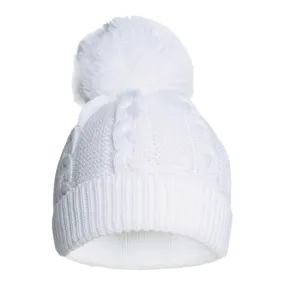 Zero - Cable knit hat, White